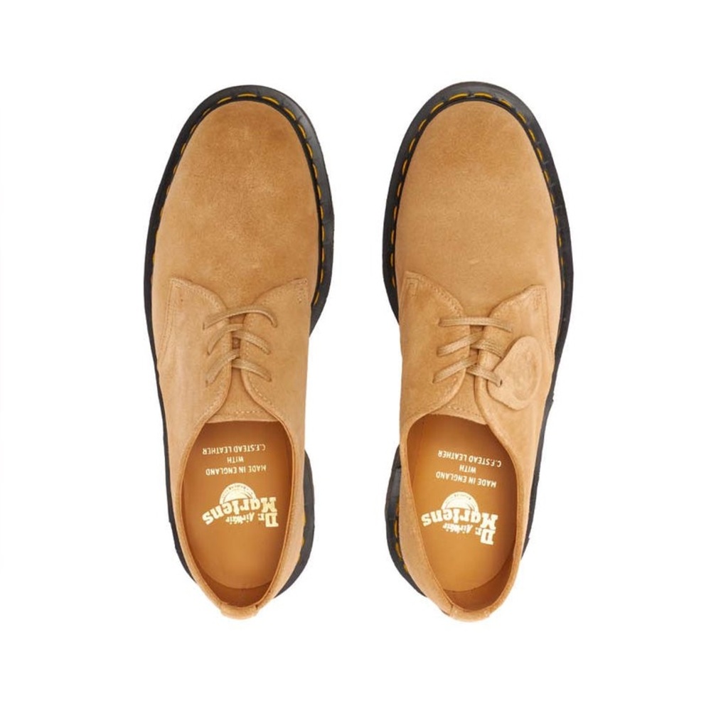 Dr. Martens Classic Tan Suede Oxfords - Picture 4 of 10
